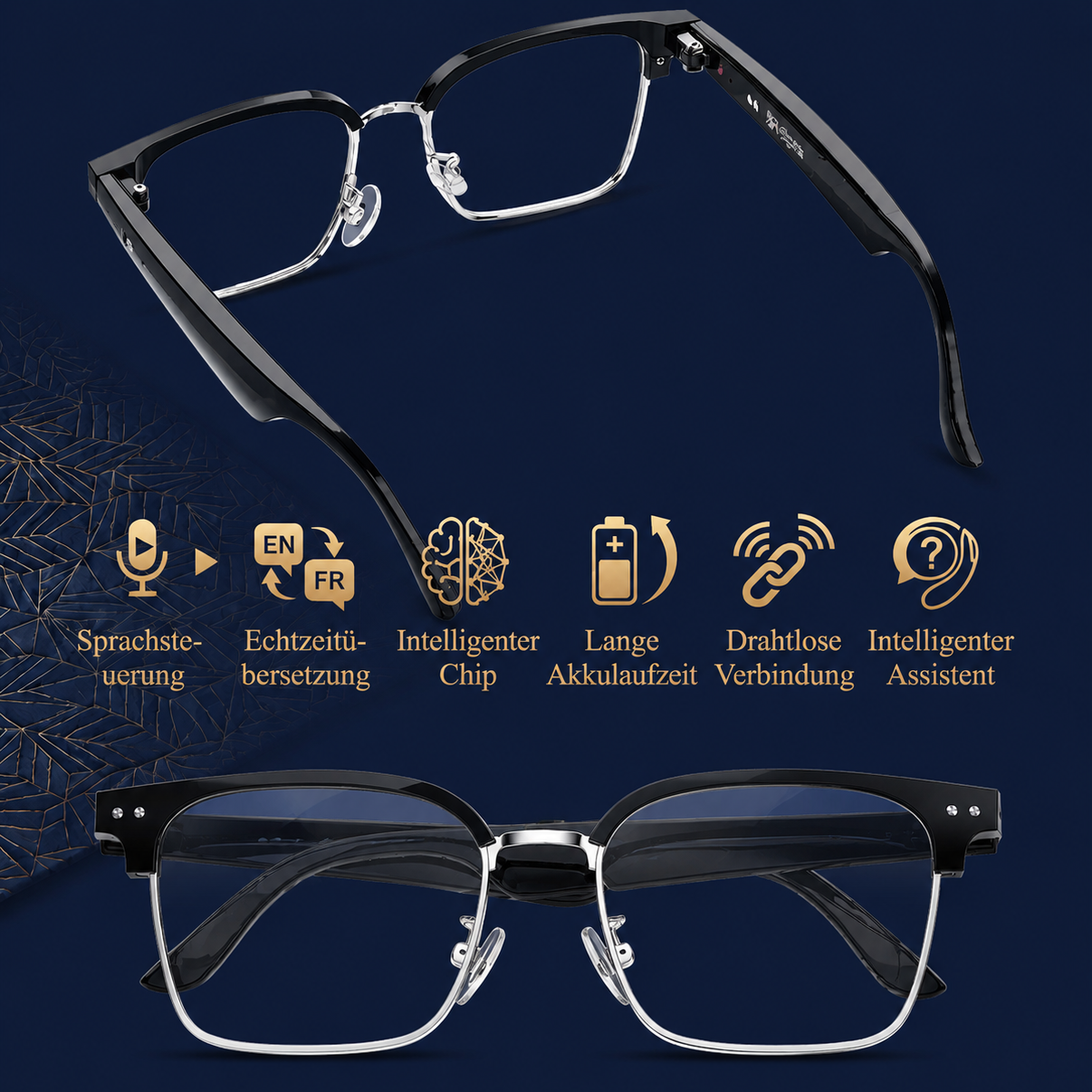 Premium-KI-Übersetzungsbrille